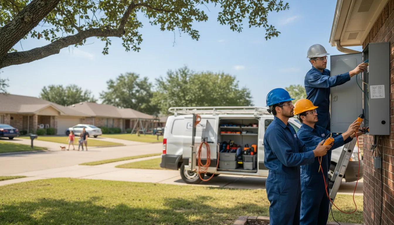 Certified electrician providing emergency electrical services in Colleyville, TX